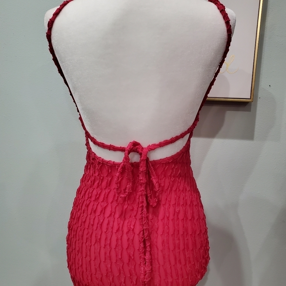 SOLID RUCHED MAXI DRESS - Picture 7 of 8